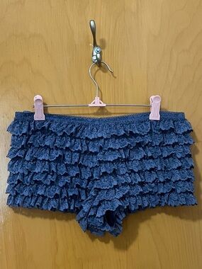 Victoria Secret Pink GRWPINK Ruffle Lace Bloomer Mini Shorts
